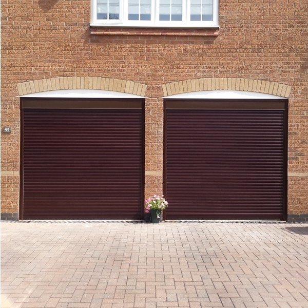 Roller Door With Half Hood And Laminate Woodgrain Finish Gliderol